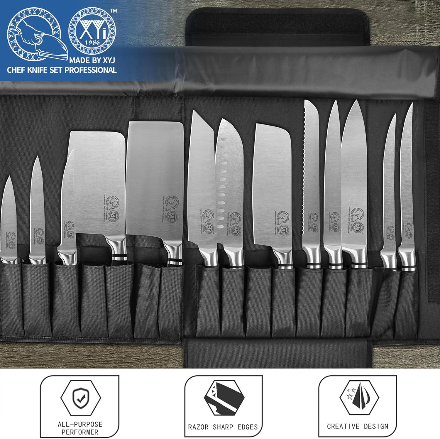 XYJ Knives,Professional Knife Sets for Master Chefs, Best Chef